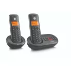 Motorola E212 vezeték nélküli telefonállomás két telefonnal és dokkolóval