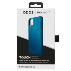   Qdos Touch Samsung A125 Galaxy A12 hátlapvédő prémium szilikon tok kék