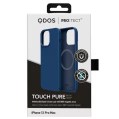   Qdos Touch Pure magsafe Apple iPhone 13 Pro Max (6.7) hátlapvédő tok kék