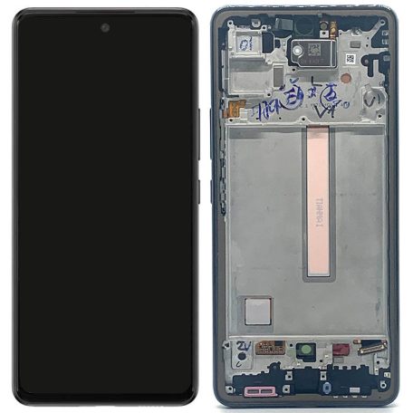 Samsung A536 Galaxy A53 5G fekete gyári LCD kijelző érintővel és kerettel