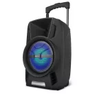 Astrum TM081 "Trolley" hordozható bluetooth hangszóró  8.0", 30W, FM, USB, MicroSD, színes LED világítás, mikrofon