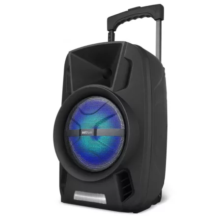 Astrum TM081 "Trolley" hordozható bluetooth hangszóró  8.0", 30W, FM, USB, MicroSD, színes LED világítás, mikrofon