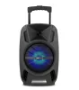 Astrum TM081 "Trolley" hordozható bluetooth hangszóró  8.0", 30W, FM, USB, MicroSD, színes LED világítás, mikrofon