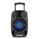 Astrum TM081 "Trolley" hordozható bluetooth hangszóró  8.0", 30W, FM, USB, MicroSD, színes LED világítás, mikrofon