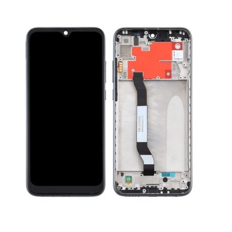 Xiaomi Redmi Note 8T fekete LCD kijelző érintővel és kerettel