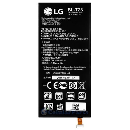 LG BL-T23 gyári akkumulátor Li-Ion Polymer 2430 mAh (LG X-Cam)