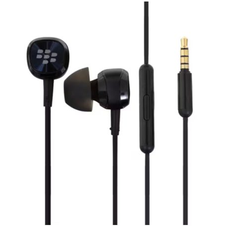 BlackBerry WH60 fekete 3,5mm jack gyári sztereo headset