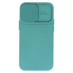   Camshield Soft - Samsung S921 Galaxy S24 (2024) por- és kameravédős szilikon tok sötétzöld