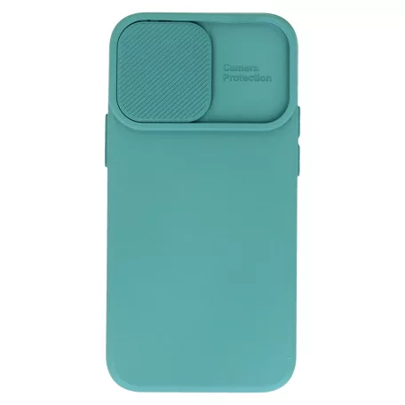 Camshield Soft - Samsung S926 Galaxy S24 Plus (2024) por- és kameravédős szilikon tok sötétzöld