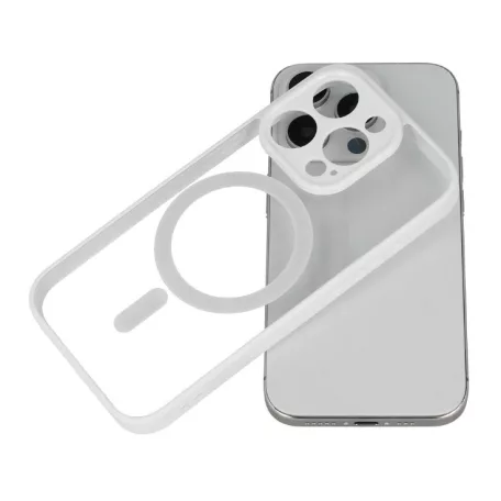 Acrylic Color Magsafe Samsung S911 Galaxy S23 (2023) kameravédős tok fehér