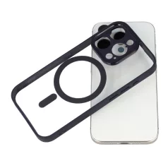   Acrylic Color Magsafe Samsung S911 Galaxy S23 (2023) kameravédős tok fekete