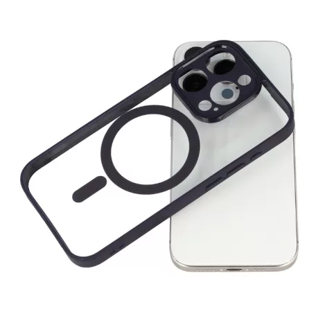 Acrylic Color Magsafe Samsung S911 Galaxy S23 (2023) kameravédős tok fekete