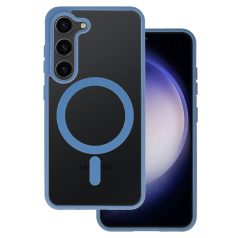   Acrylic Color Magsafe Samsung S911 Galaxy S23 (2023) kameravédős tok kék