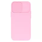 Camshield Soft - Apple iPhone 12 Pro Max 2020 (6.7) por- és kameravédős szilikon tok lightpink