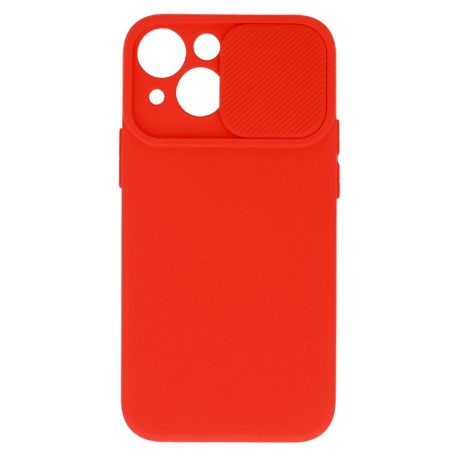 Camshield Soft - Apple iPhone 13 (6.1) por- és kameravédős szilikon tok piros