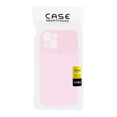 Camshield Soft - Apple iPhone 13 (6.1) por- és kameravédős szilikon tok lightpink