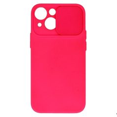   Camshield Soft - Apple iPhone 13 Pro (6.1) por- és kameravédős szilikon tok pink