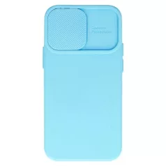   Camshield Soft - Apple iPhone 11 (6.1) 2019 por- és kameravédős szilikon tok világoskék