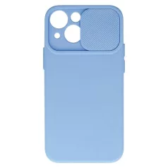   Camshield Soft - Apple iPhone 13 Pro (6.1) por- és kameravédős szilikon tok világoslila