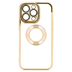   Beauty Clear - Apple iPhone 14 Pro (6.1) kameravédős szilikon tok arany