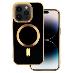   Beauty Magsafe Case - Apple iPhone 14 (6.1) kameravédős szilikon tok fekete
