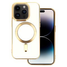   Beauty Magsafe Case - Apple iPhone 14 Pro (6.1) kameravédős szilikon tok fehér
