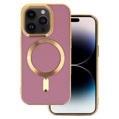   Beauty Magsafe Case - Apple iPhone 14 Pro Max (6.7) kameravédős szilikon tok lila