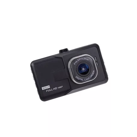 Szélvédőre szerelhető autós menetrögzítő kamera DVR-02 3" kijelzővel, tolatókamerával