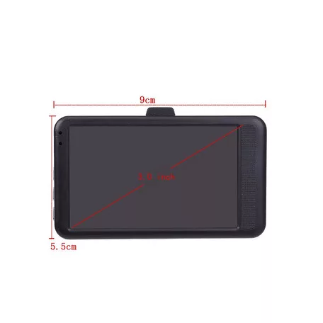 Szélvédőre szerelhető autós menetrögzítő kamera DVR-02 3" kijelzővel, tolatókamerával