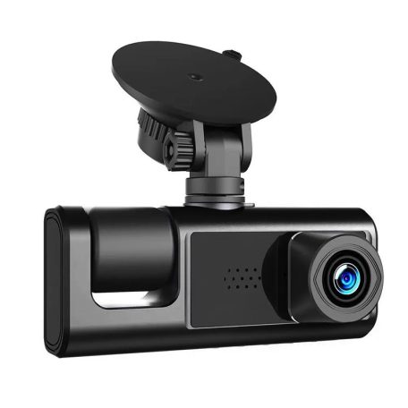 Szélvédőre szerelhető autós menetrögzítő kamera DVR-06 2,0" kijelzővel, tolatókamerával
