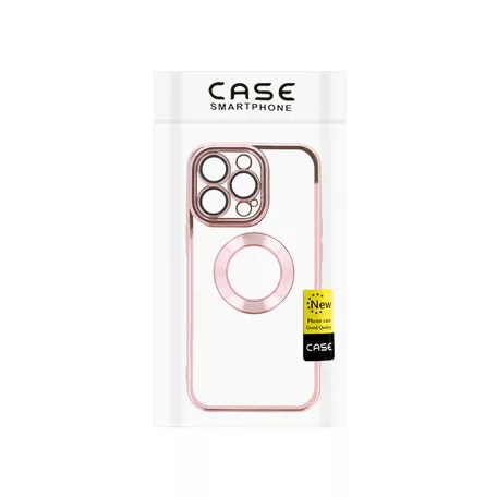 Beauty Clear - Apple iPhone 15 Pro (6.1) kameravédős szilikon tok pink