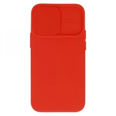   Camshield Soft - Xiaomi Redmi Note 12 5G / Poco X5 por- és kameravédős szilikon tok piros