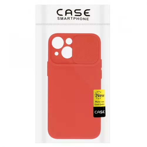 Camshield Soft - Xiaomi Redmi Note 12 5G / Poco X5 por- és kameravédős szilikon tok piros