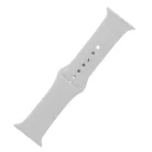 Apple Watch 38mm / 40mm / 41mm szilikon óraszíj ezüst (M / L)