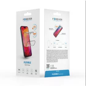   Forever Flexible hybrid fekete keretes előlapi üvegfólia Apple iPhone 13 / 13 Pro (6.1)
