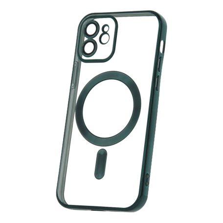 Color Chrome Mag - Apple iPhone 12 Pro Max 2020 (6.7) kameravédős, MagSafe tok zöld