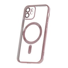   Color Chrome Mag - Apple iPhone 12 2020 (6.1) kameravédős, MagSafe tok rozéarany