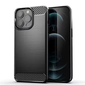   Samsung A346 Galaxy A34 5G Carbon vékony szilikon tok fekete