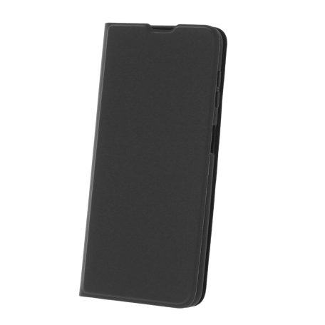 Smart Soft Samsung S911 Galaxy S23 (2023) oldalra nyíló mágneses könyv tok szilikon belsővel fekete