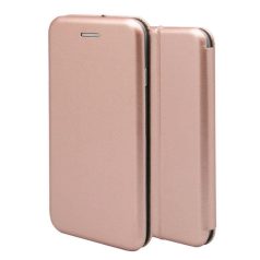   Forcell Elegance Samsung A546 Galaxy A54 5G (2023) oldalra nyíló mágneses könyv tok szilikon belsővel rozéarany