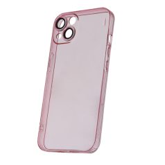   Slim Color Samsung A236 Galaxy A23 5G áttetsző pink hátlapvédő tok kamera lencsevédővel