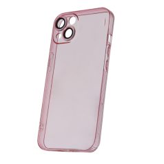   Slim Color Samsung A546 Galaxy A54 5G áttetsző pink hátlapvédő TPU tok kamera lencsevédővel