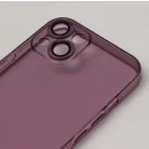 Slim Color Samsung A546 Galaxy A54 5G áttetsző lila hátlapvédő TPU tok kamera lencsevédővel