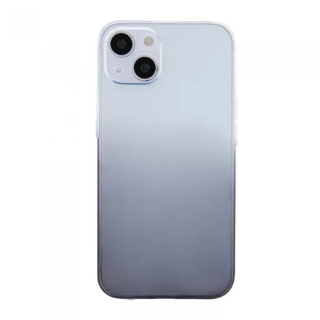 Gradient Apple iPhone 15 Plus (6.7) átlátszó - szürke TPU tok (2mm)