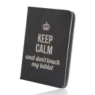 Univerzális 7-8" Keep Calm kinyitható tablet tok