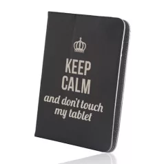 Univerzális 7-8" Keep Calm kinyitható tablet tok