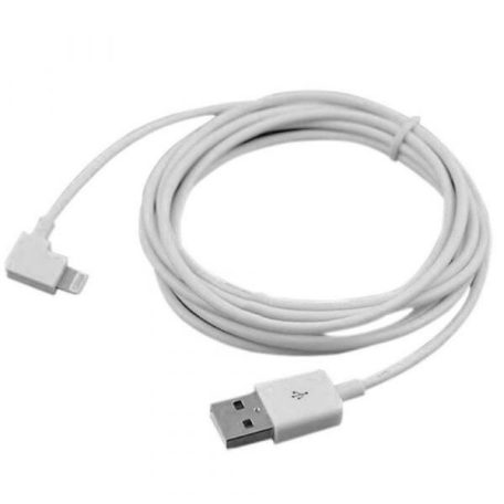 Forever Apple USB - Lightning (8Pin) fehér adatkábel 1m 90˚-os csatlakozóval 1A