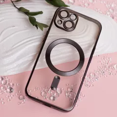   Color Chrome Mag - Apple iPhone 15 Pro Max (6.7) kameravédős, MagSafe tok fekete