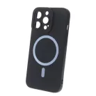 Silicon Mag Case Apple iPhone 15 Pro (6.1) kameravédős szilikon tok fekete