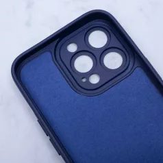   Silicon Mag Case Apple iPhone 15 Pro (6.1) kameravédős szilikon tok kék